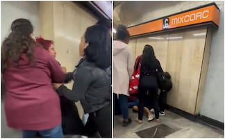 Mujer sufre crisis nerviosa y amenaza con arrojarse a las vías del Metro junto a una menor; video se vuelve viral