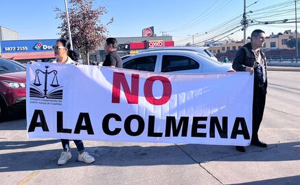 Abogados protestan en varios puntos de Edomex contra nuevo sistema colmena