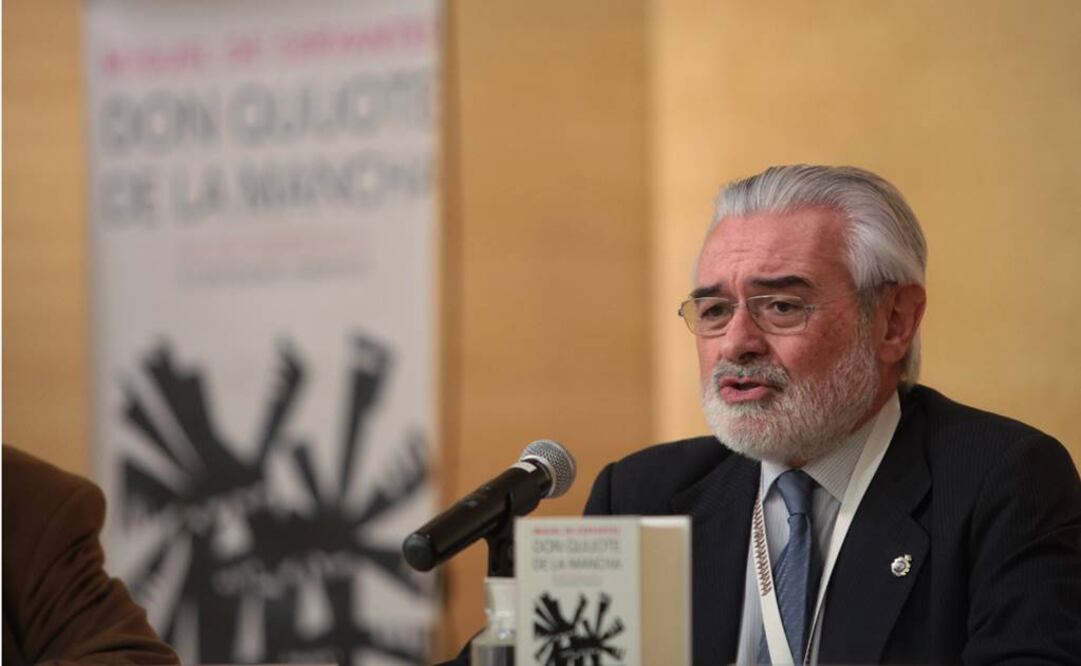 Darío Villanueva, director de la Real Academia de la Lengua, aseguró que el Quijote no es sólo es la obra más reconocida en lengua española, sino también en otros idiomas. . (FOTO: EFE)