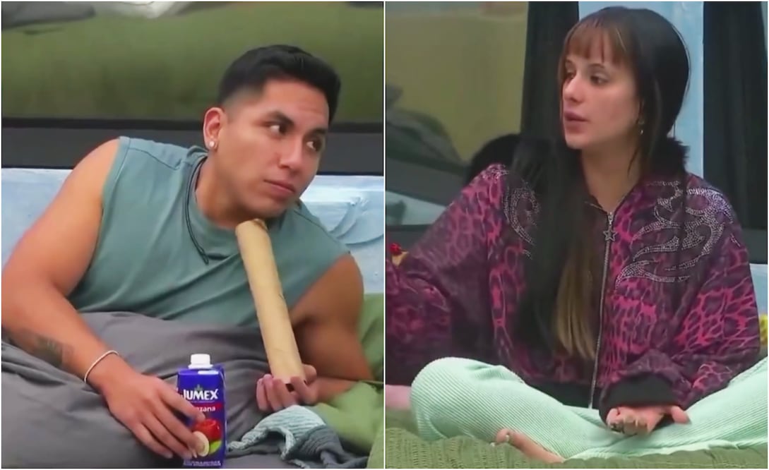 "Ese Pérez" & Gala Montes, durante la primera noche en que la actriz ingresa a "La casa de los famosos México", temporada cuatro.
Fotos: X