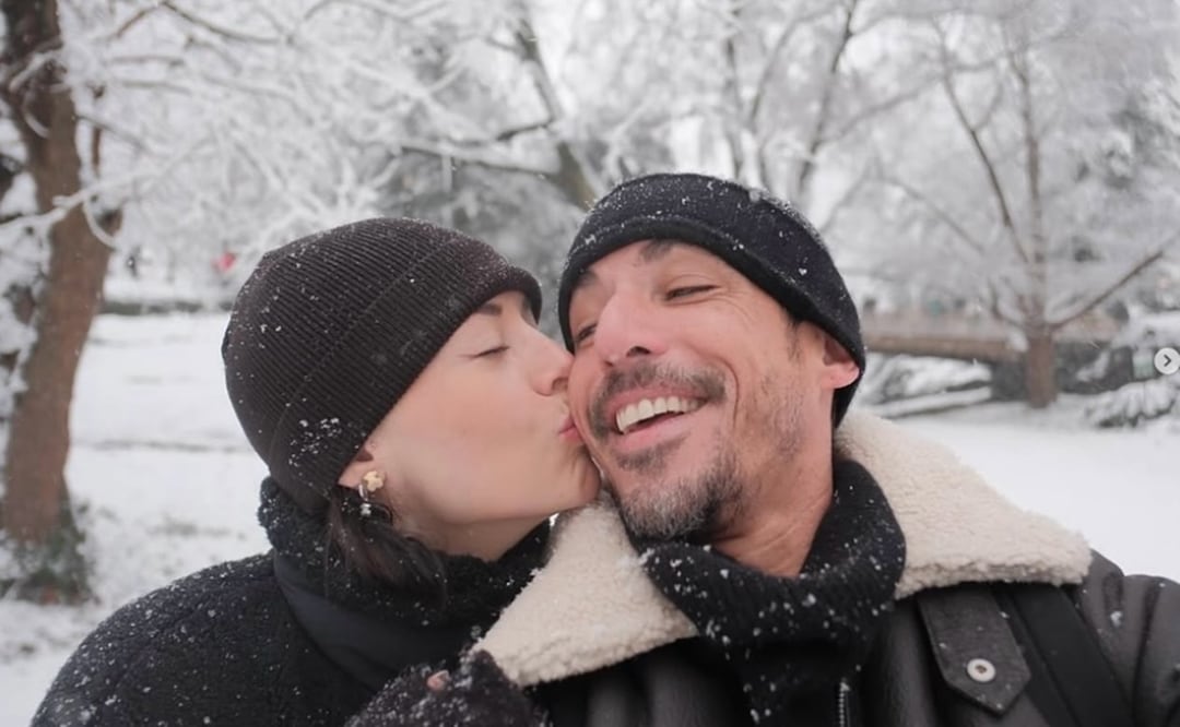 Zuria Vega y Alberto Guerra, enamorados en la nieve.