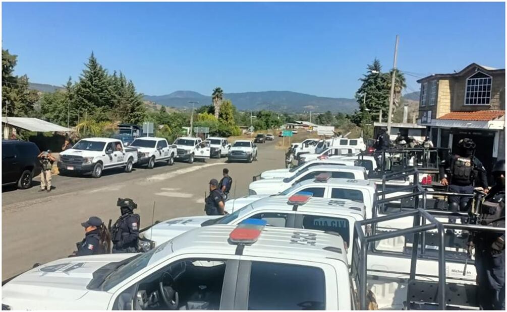 La disputa entre grupos criminales del CJNG en Michoacán (15/11/2024). Foto: Especial