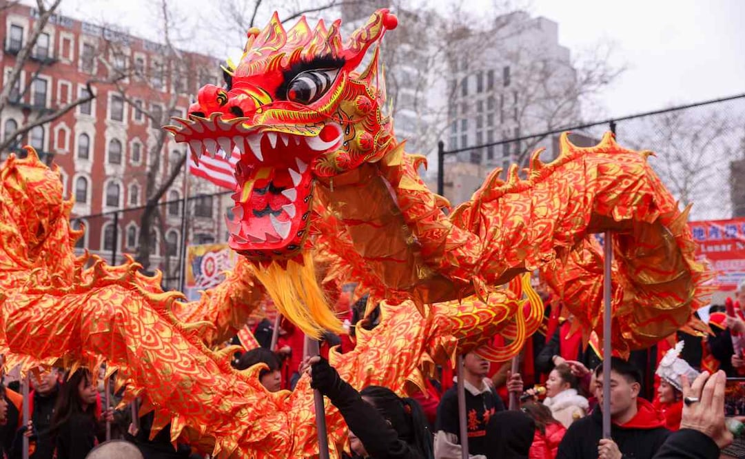 Nueva York recibe el Año del Caballo en Chinatown. (17/02/26) Foto: EFE
