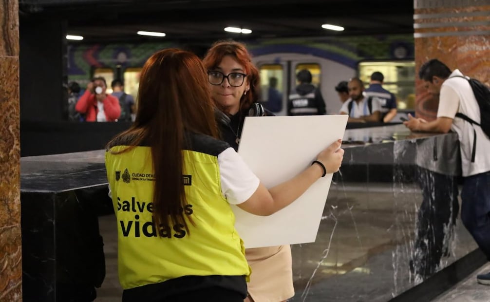 Metro llevará orientación sobre salud mental a Atlalilco y Zapata; brigadas atenderán hasta el 27 de agosto.
Foto: Especial.