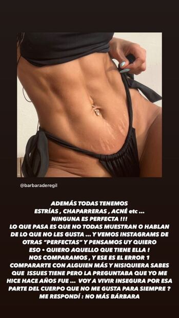 "Basta de esconder lo que soy": Bárbara de Regil se muestra al natural y exhibe sus estrías