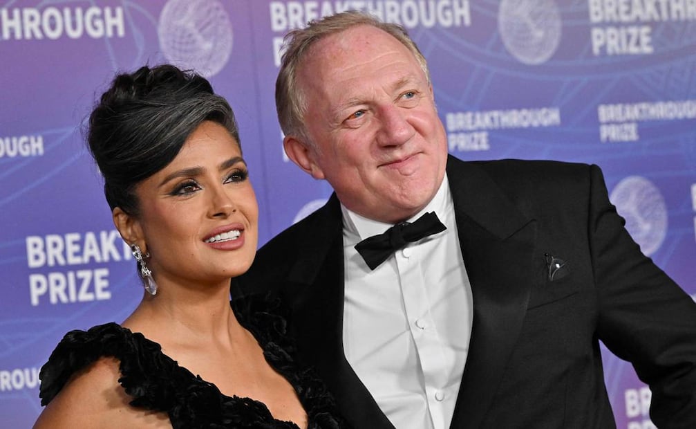Salma Hayek y su esposo, François-Henri Pinault.
Foto: Lisa O'CONNOR / AFP)