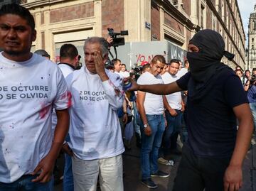 El Cinturón de Paz en la marcha del 2 de octubre, en fotos y videos