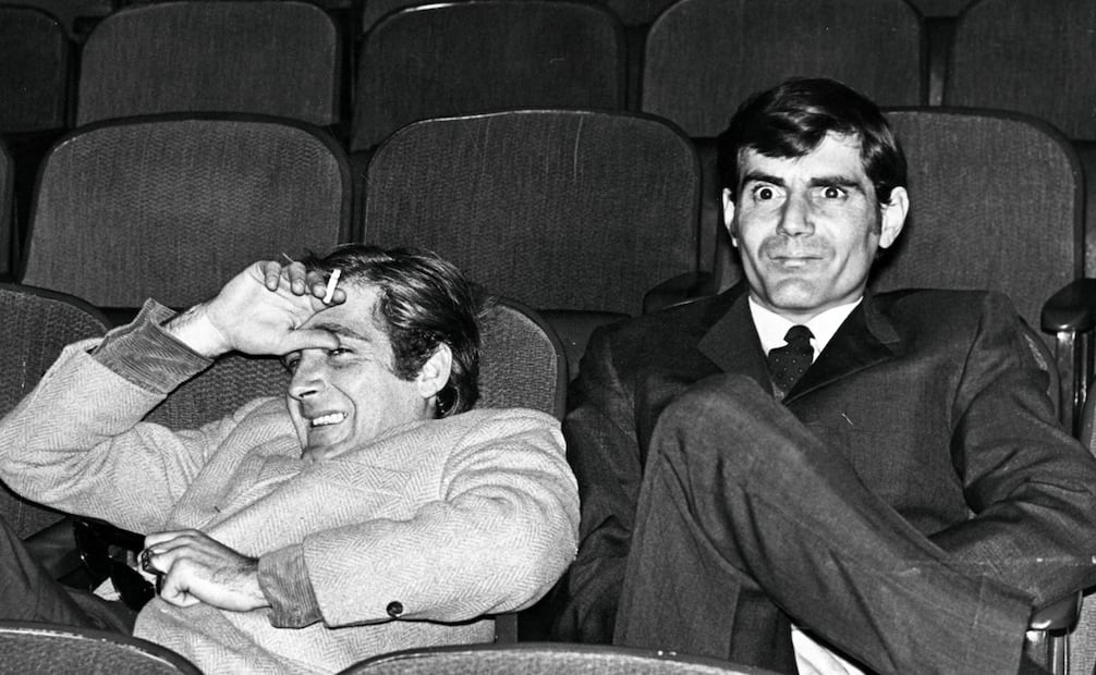 Fernando Luján y su hermano Alejandro viendo a su padre Alejandro Ciangherotti actuando.
Archivo/EL UNIVERSAL.
