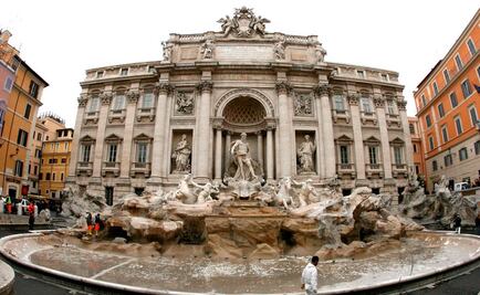 Roedores invaden la Fuente de Trevi