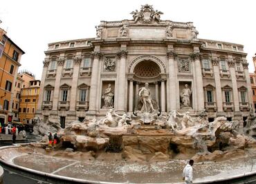 Roedores invaden la Fuente de Trevi