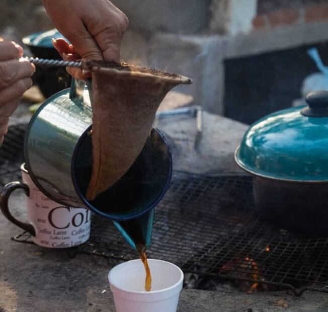 Así se prepara el café de talega 