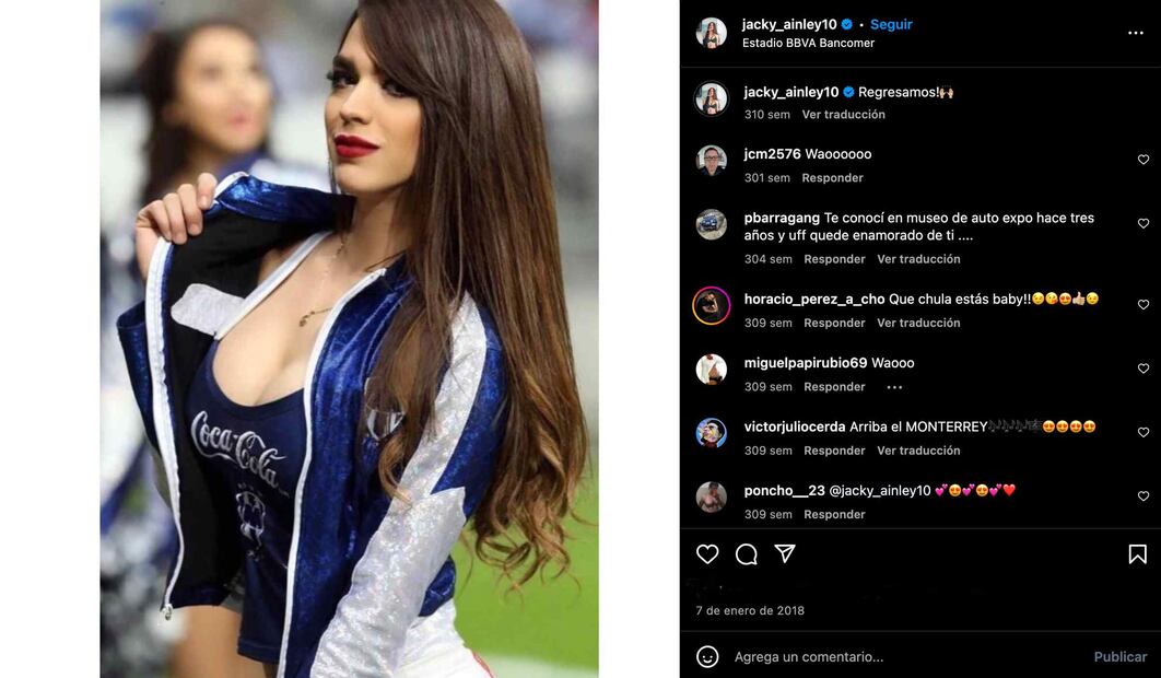 Jaquelin Ainley, "chica del clima" de Monterrey. / Foto: Instagram.