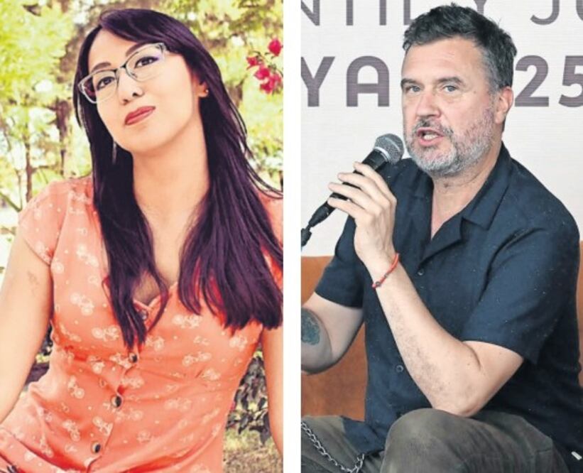 A la izquierda Lilia Ávalos quien es miembro del Sistema Nacional de Investigadores (SNI) desde 2022. A la derecha César Gándara, quien ganó el Premio del Libro Sonorense, en 2023 y es jurado en certámenes estatales (2025). Crédito: Redes de los autores