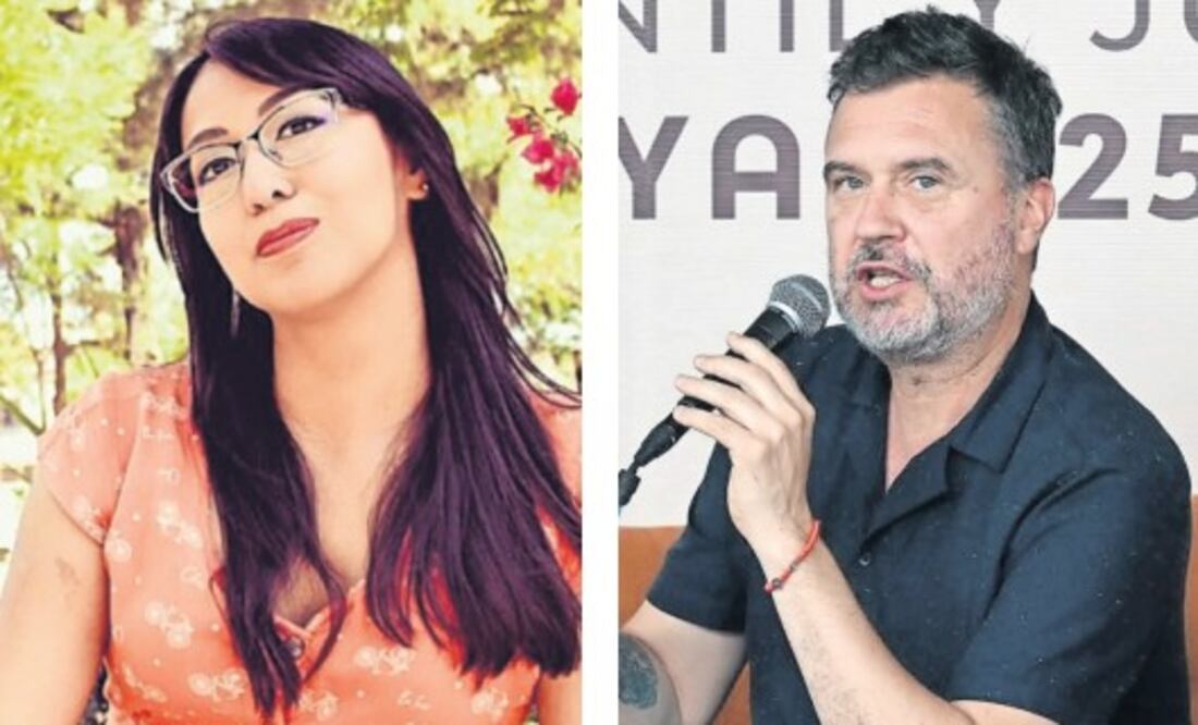 A la izquierda Lilia Ávalos quien es miembro del Sistema Nacional de Investigadores (SNI) desde 2022. A la derecha César Gándara, quien ganó el Premio del Libro Sonorense, en 2023 y es jurado en certámenes estatales (2025). Crédito: Redes de los autores