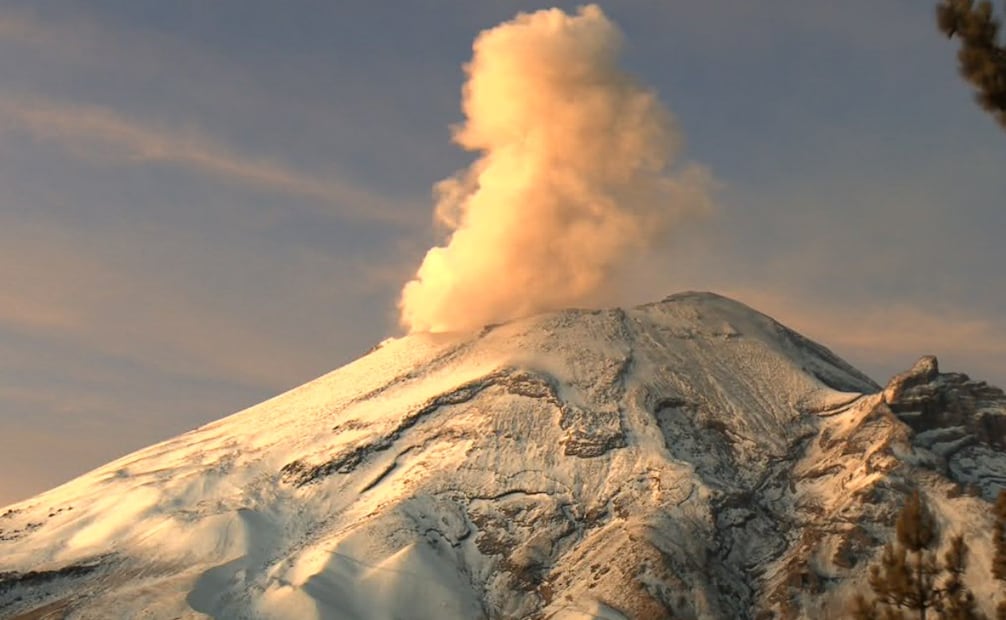 Volcán Popocatépetl registra 55 exhalaciones; permanece en Amarillo Fase 2.
Foto: Cenapred