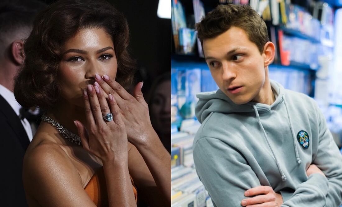 Zendaya acudió ayer 5 de enero a los Golden Globes. Fotos: Jordan Strauss/Invision/AP/ Instagram oficial de Tom Holland.