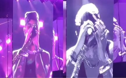 Rauw Alejandro se emociona hasta las lágrimas al recordar a Rosalía en pleno concierto