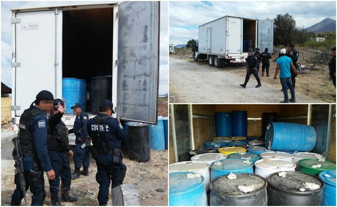 El hallazgo ocurrió en el paraje “La Capellanía” de la localidad de Guadalupe, Etla, a unos 30 kilómetros de la capital. / Cortesía SSPO