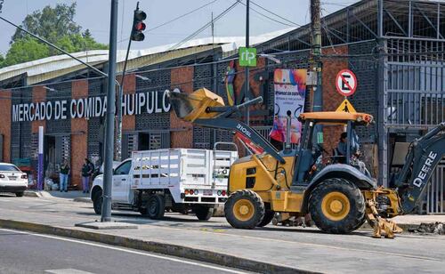 Mercado Huipulco
El nuevo mercado que se edifica en el Cetram Huipulco albergará a comerciantes que fueron retirados del puente peatonal. Foto: Santiago Cadena / EL UNIVERSAL