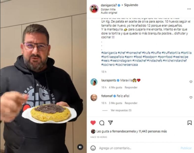 La primera receta del año de Dani García