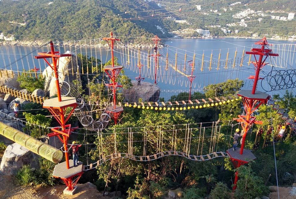 El parque XMonkey y la tirolesa Xtasea tienen las mejores experiencias extremas en Acapulco  /  Foto: Bernardo Uribe