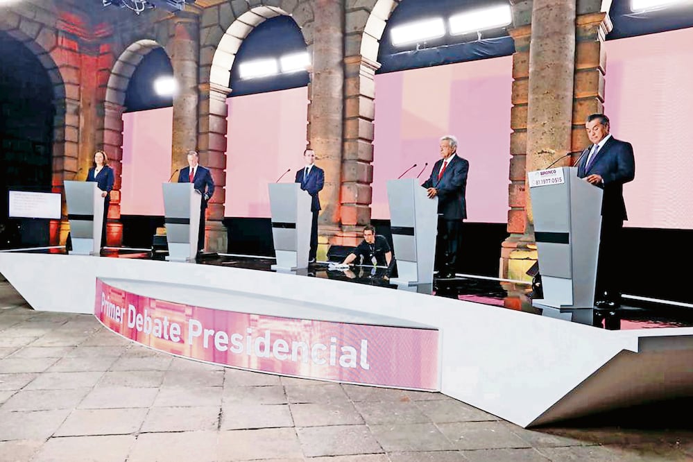 El primer debate se realizó en la Ciudad de México. Foto: Archivo