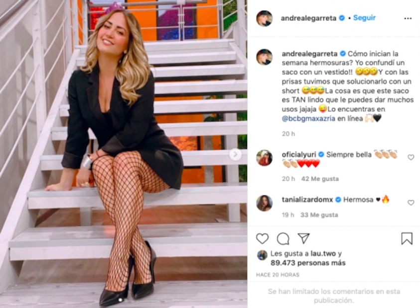 Andrea Legarreta enseña cómo usar medias de red para verte sexy con cualquier look