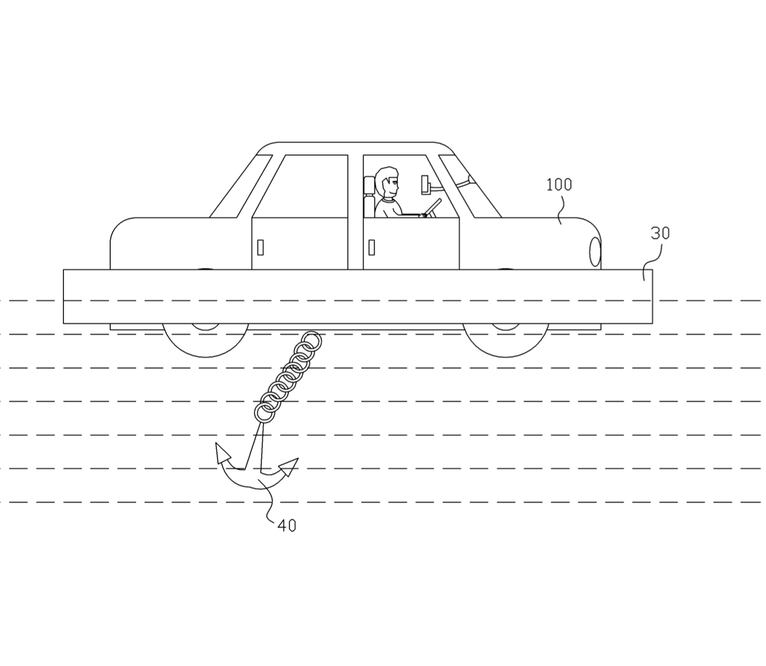 El sistema ideado por el chino Xu Shifa contempla sensores y bolsas de aire externas perimetrales, en caso de inmersión inesperada, con todo y ancla de emergencia.