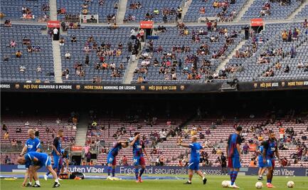 La afición del Barcelona grita en el Camp Nou: 'Pu.. PSG'