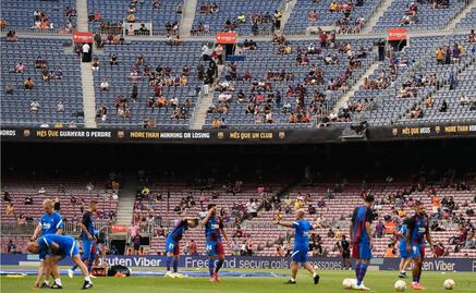 La afición del Barcelona grita en el Camp Nou: 'Pu.. PSG'