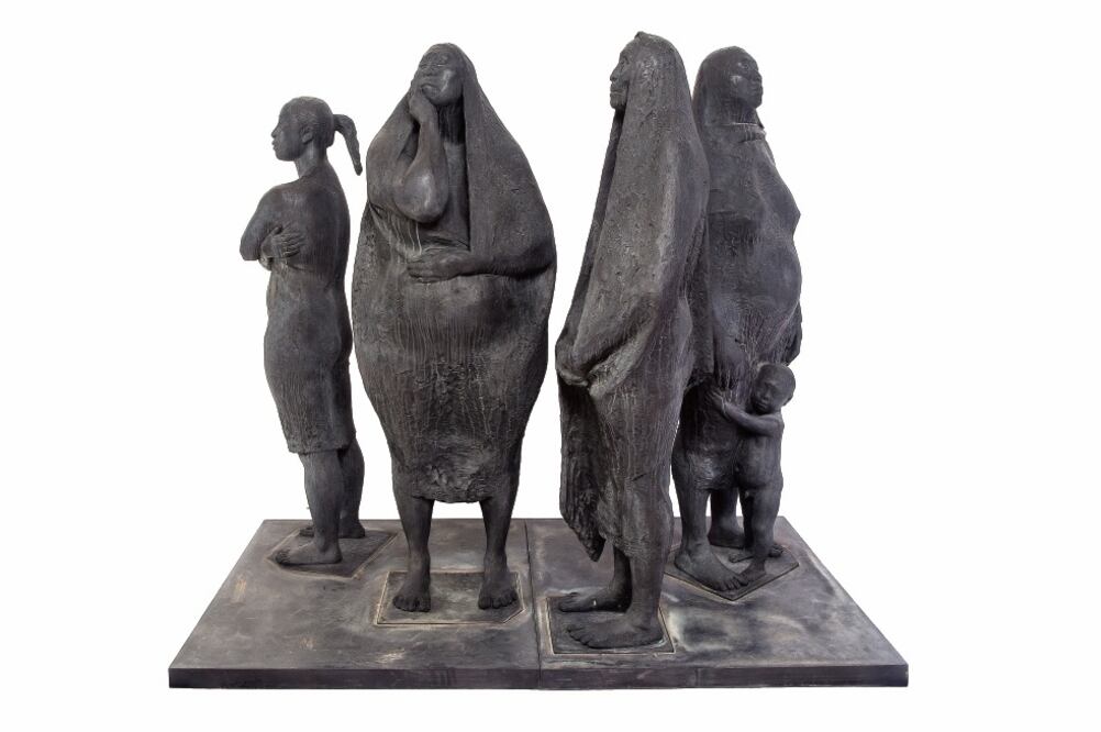 Grupo de cuatro mu jeres (1974), de Francisco Zúñiga (CORTESÍA: MUNAL)
