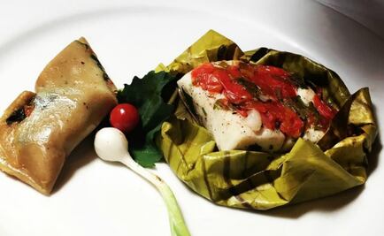 #RECETA Pescado al comal y tamalito de quelites veracruzanos