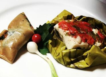 #RECETA Pescado al comal y tamalito de quelites veracruzanos