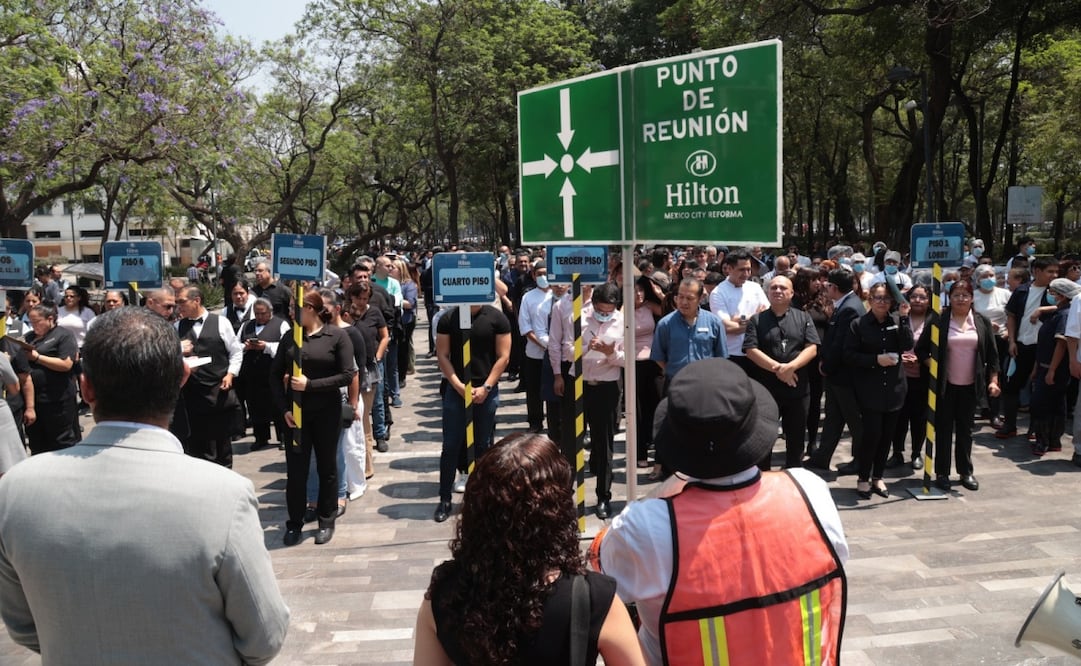Primer Simulacro Nacional 2026. Foto: Juan Boites / EL UNIVERSAL