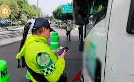 Realizan operativo a vehículos que transportan materiales peligrosos en Tlalpan; policías levantan infracciones y garantías de pago