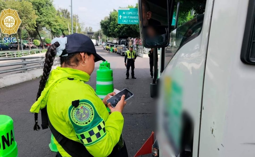Policías de la Secretaría de Seguridad Ciudadana capitalina (SSC) levantaron 11 infracciones. | Foto: Especial.
