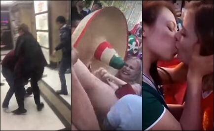 Entre saltos, broncas y besos, así viven el Mundial los mexicanos en Rusia