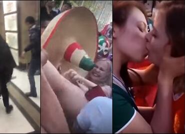 Entre saltos, broncas y besos, así viven el Mundial los mexicanos en Rusia