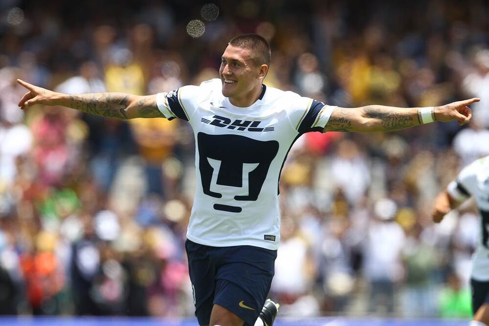 El delantero chileno de Pumas de la UNAM, Nicolás Castillo, ahora viene con todo. Foto: Xinhua