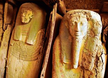 En El Cairo, hallan 80 tumbas que pertenecen al antiguo Egipto