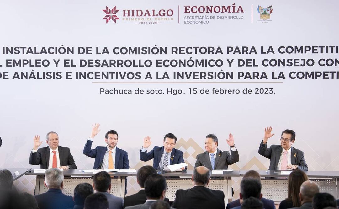 Presentan "Mapa Económico" de Hidalgo para impulsar la inversión nacional y extranjera. Foto: Especial.