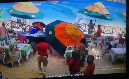 Registran en video cómo moto acuática embiste a vendedora de artesanías en Los Cabos