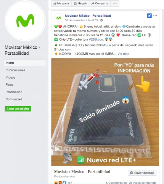 ¿Chip o precios bajos de Movistar? Cuidado, son ofertas falsas