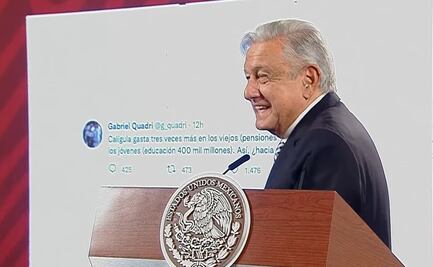 AMLO responde a Quadri por llamarlo “Calígula” y por la pensión de “los viejos”