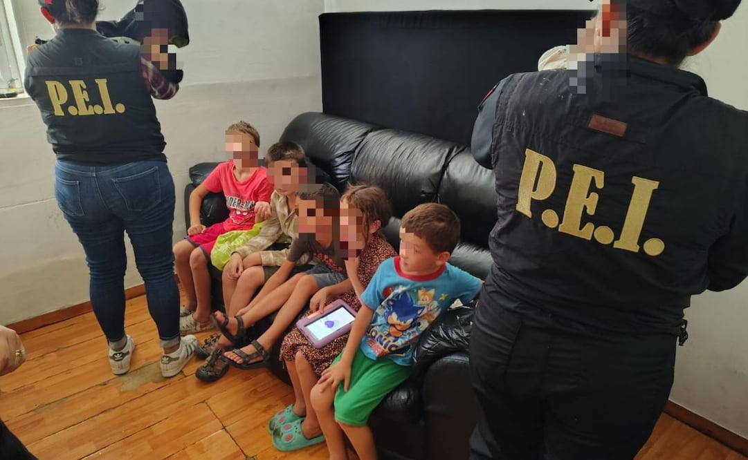 Siete menores de edad fueron rescatados por elementos de la SSP. Foto: Especial.