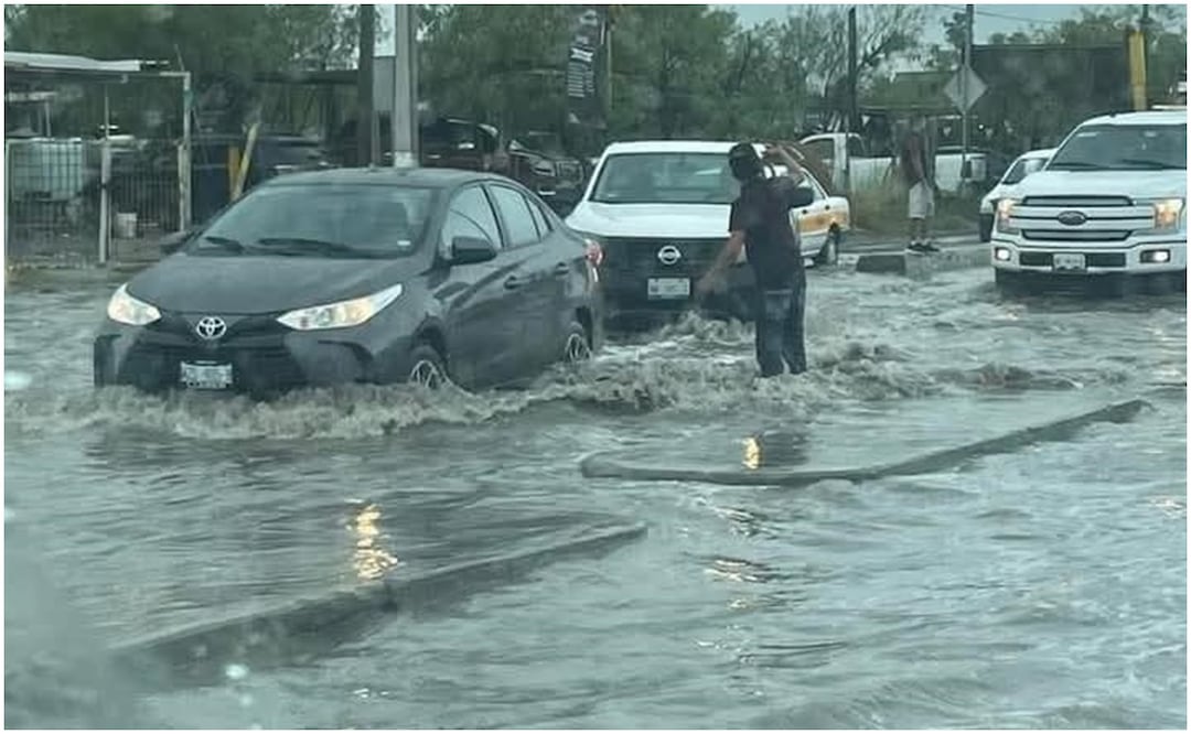 Se registraron importantes Inundaciones en Matamoros, Tamaulipas, debido a las fuertes lluvias que se registran en la entidad (6/12/2024). Foto: Especial
