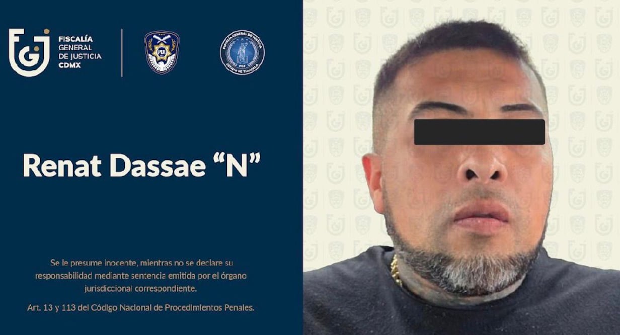 Detienen en Tlaxcala a “El Daza”, presunto líder de UJ40, grupo delictivo dedicado a la extorsión de comerciantes en el Centro de la CDMX. (Foto: especial)