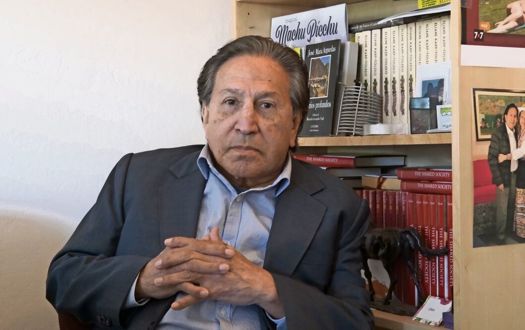 El expresidente peruano Alejandro Toledo, durante una entrevista con EFE en Menlo Park, California, antes de entregarse a la justicia estadounidense.Foto: EFE