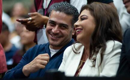 Captan a Clara Brugada y García Harfuch riendo durante evento por la unidad de Morena en Iztacalco 