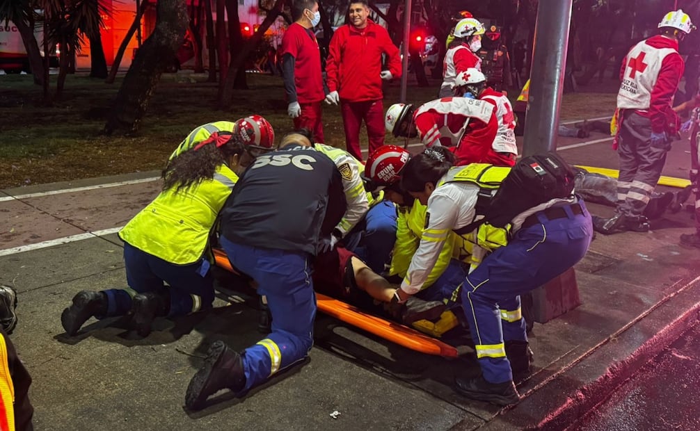 Camión de limpieza se impacta contra un árbol en Tlalpan. Foto: especial